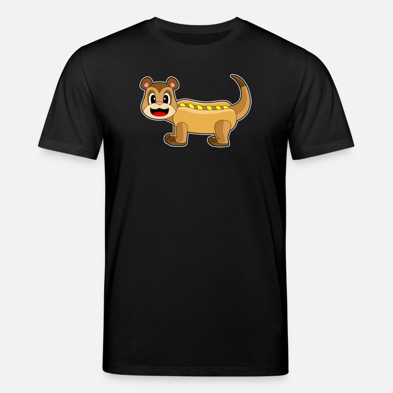 Hot-dog suricate - T-shirt bio CREATOR Stanley/Stella Unisexe - noir