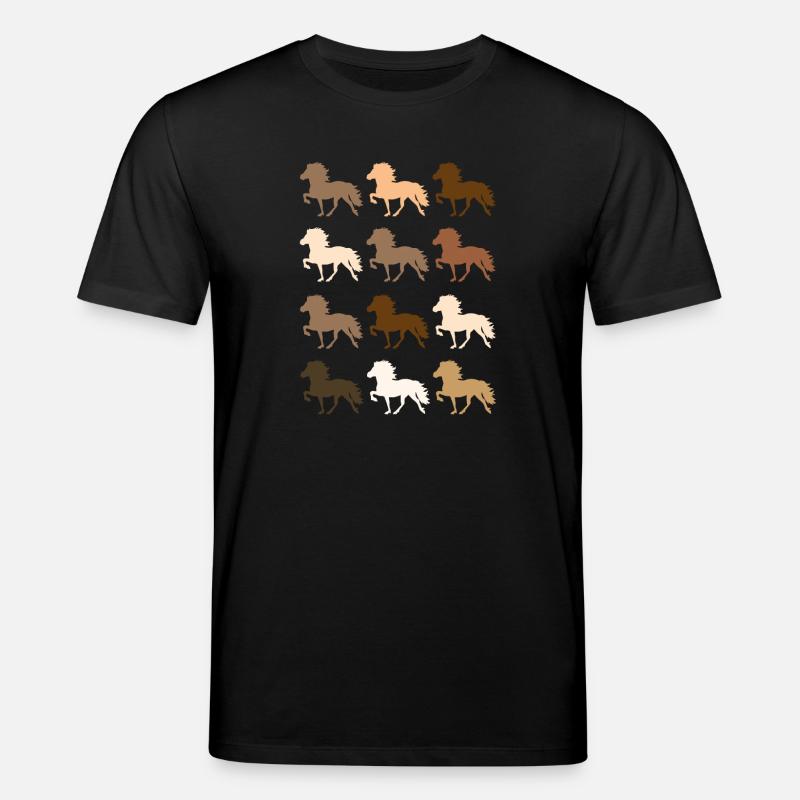 Islandpferd - Stanley/Stella Unisex Bio-T-Shirt CREATOR  - Schwarz