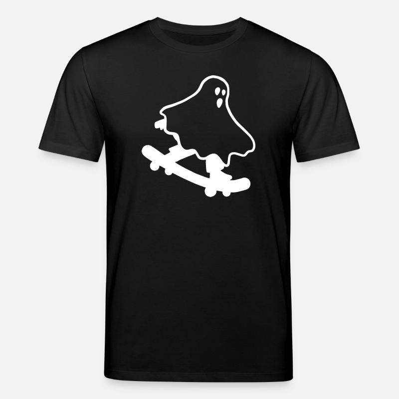 Skateboarding Geist Halloween - Stanley/Stella Unisex Bio-T-Shirt CREATOR  - Schwarz