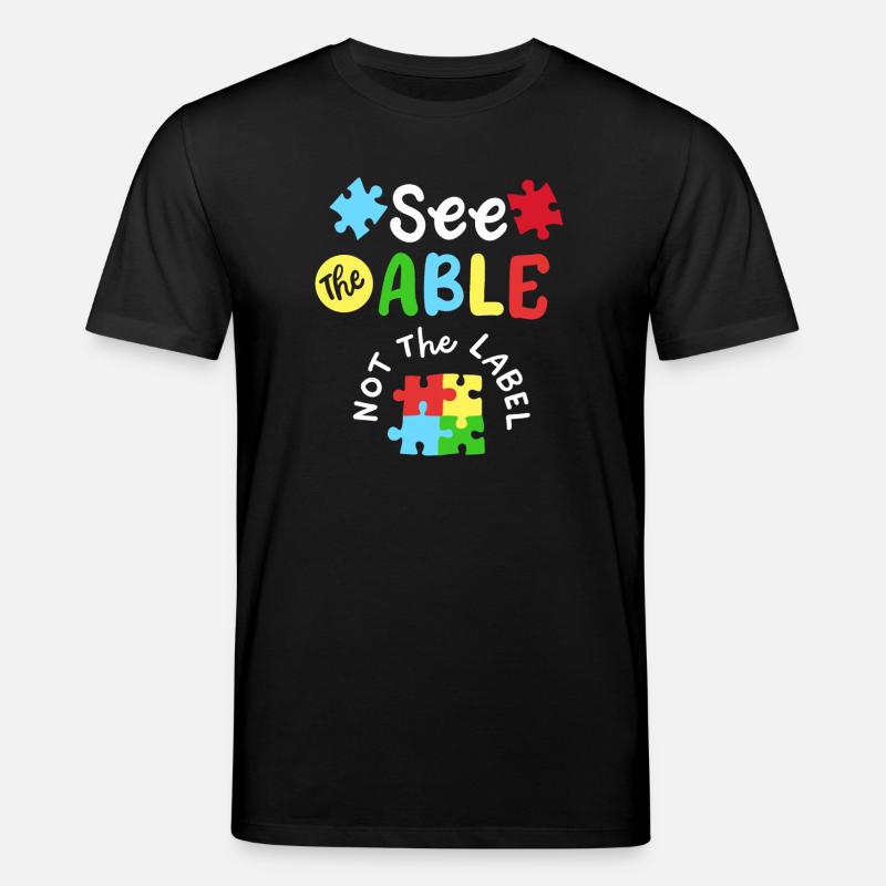 Autismus Bewusstsein SPED Lehrer - Stanley/Stella Unisex Bio-T-Shirt CREATOR  - Schwarz