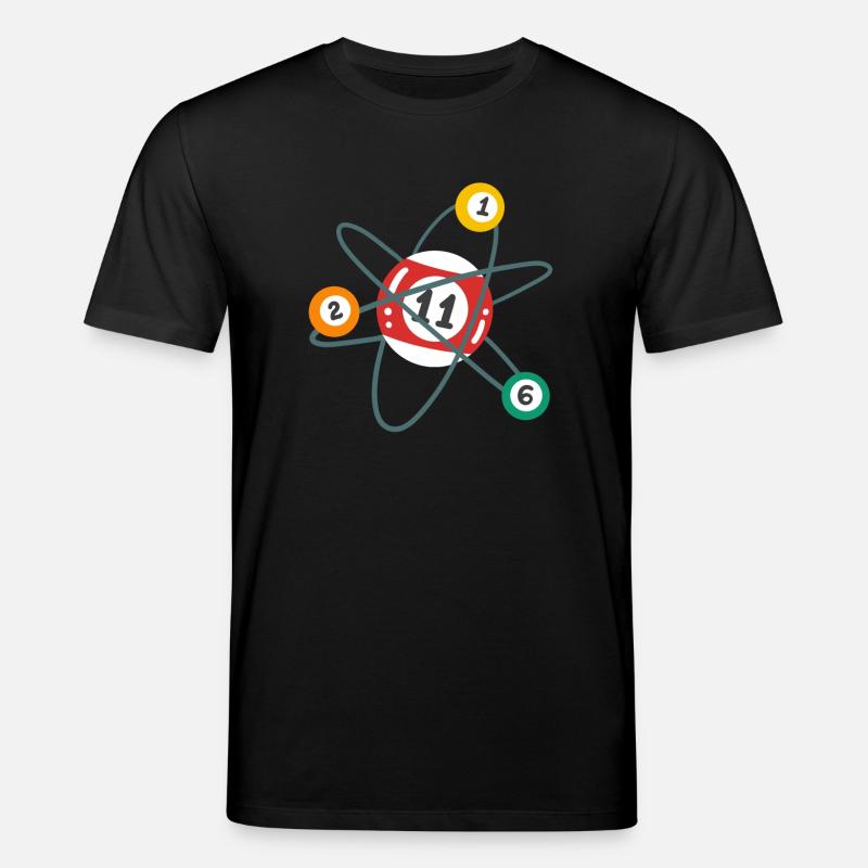 Billard Atom Pool Billardspieler - Stanley/Stella Unisex Bio-T-Shirt CREATOR  - Schwarz