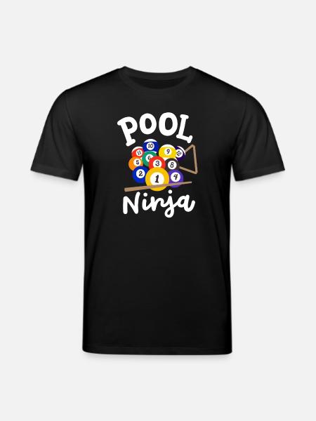 Billardspieler Billard - Stanley/Stella Unisex Bio-T-Shirt CREATOR  - Schwarz