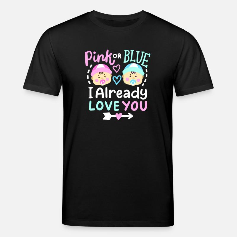 Pink oder Blau Gender-Reveal-Party - Stanley/Stella Unisex Bio-T-Shirt CREATOR - Schwarz
