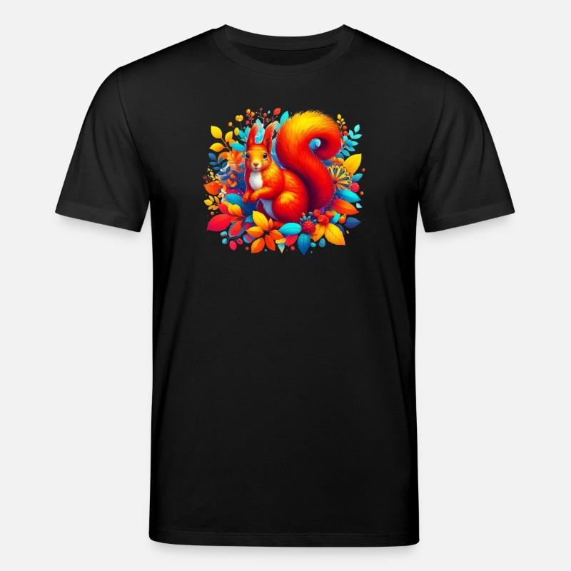 Eichhörnchen - Stanley/Stella Unisex Bio-T-Shirt CREATOR  - Schwarz