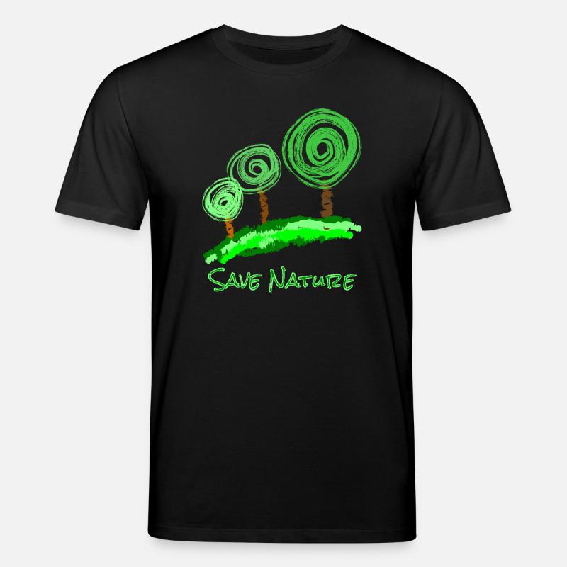 Bäume Abstrakt - Stanley/Stella Unisex Bio-T-Shirt CREATOR  - Schwarz