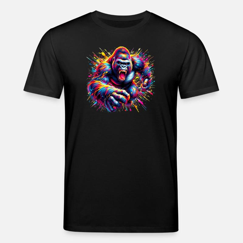 Gorilla - Stanley/Stella Unisex Bio-T-Shirt CREATOR  - Schwarz
