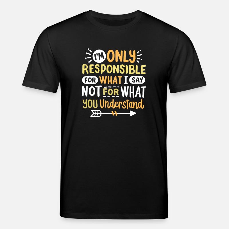 Sarkasmus sarkastischer Humor - Stanley/Stella Unisex Bio-T-Shirt CREATOR  - Schwarz