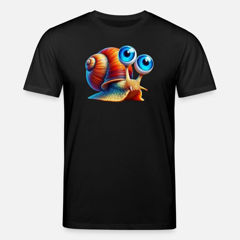Schnecke - Stanley/Stella Unisex Bio-T-Shirt CREATOR - Schwarz