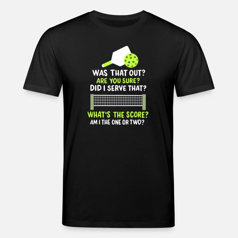 Pickleball-Spieler Paddleball - Stanley/Stella Unisex Bio-T-Shirt CREATOR  - Schwarz