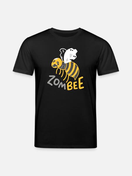 Zombie Biene Halloween - Stanley/Stella Unisex Bio-T-Shirt CREATOR - Schwarz