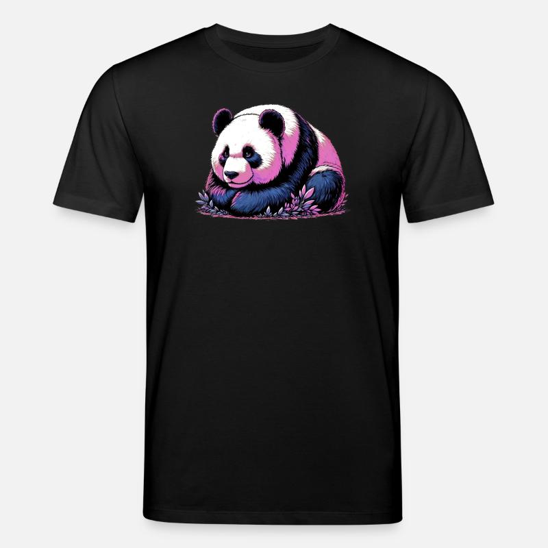 Panda - Stanley/Stella Unisex Bio-T-Shirt CREATOR - Schwarz