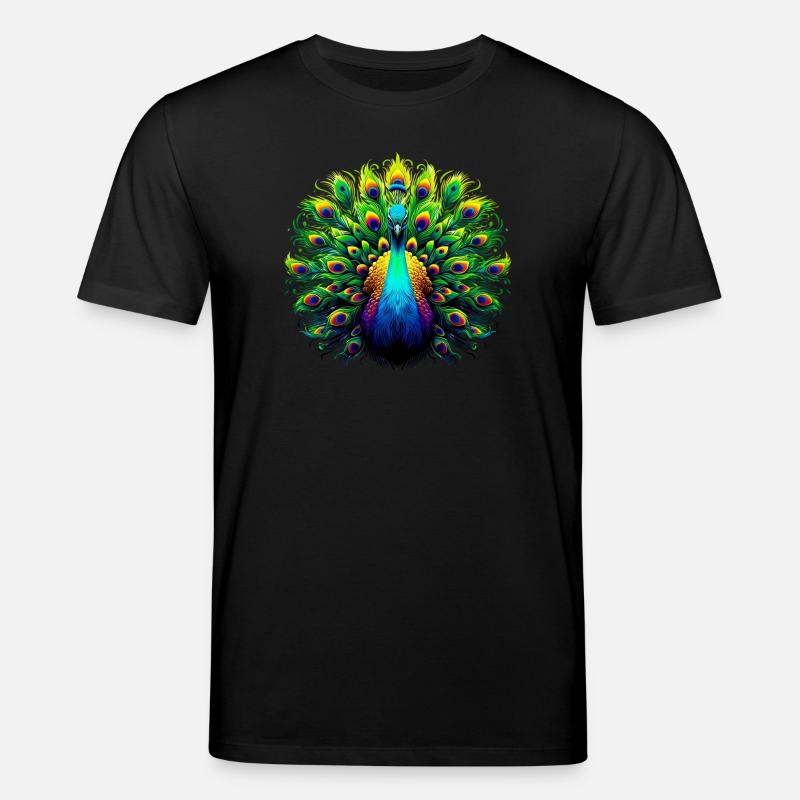 Pfau - Stanley/Stella Unisex Bio-T-Shirt CREATOR  - Schwarz