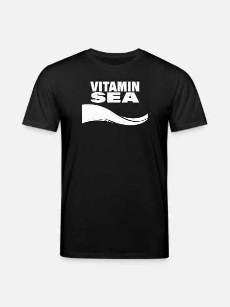 VITAMIN SEA - Stanley/Stella CREATOR Unisex Organic T-Shirt - black