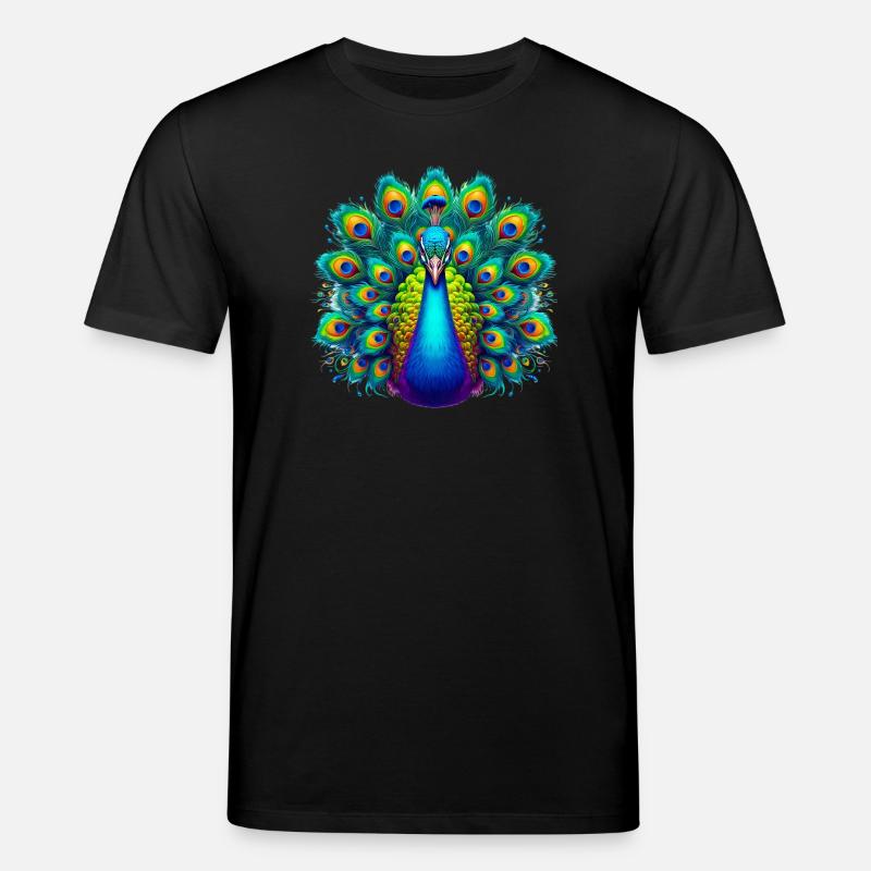 Pfau - Stanley/Stella Unisex Bio-T-Shirt CREATOR  - Schwarz