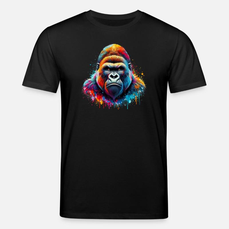 Gorilla - Stanley/Stella Unisex Bio-T-Shirt CREATOR  - Schwarz