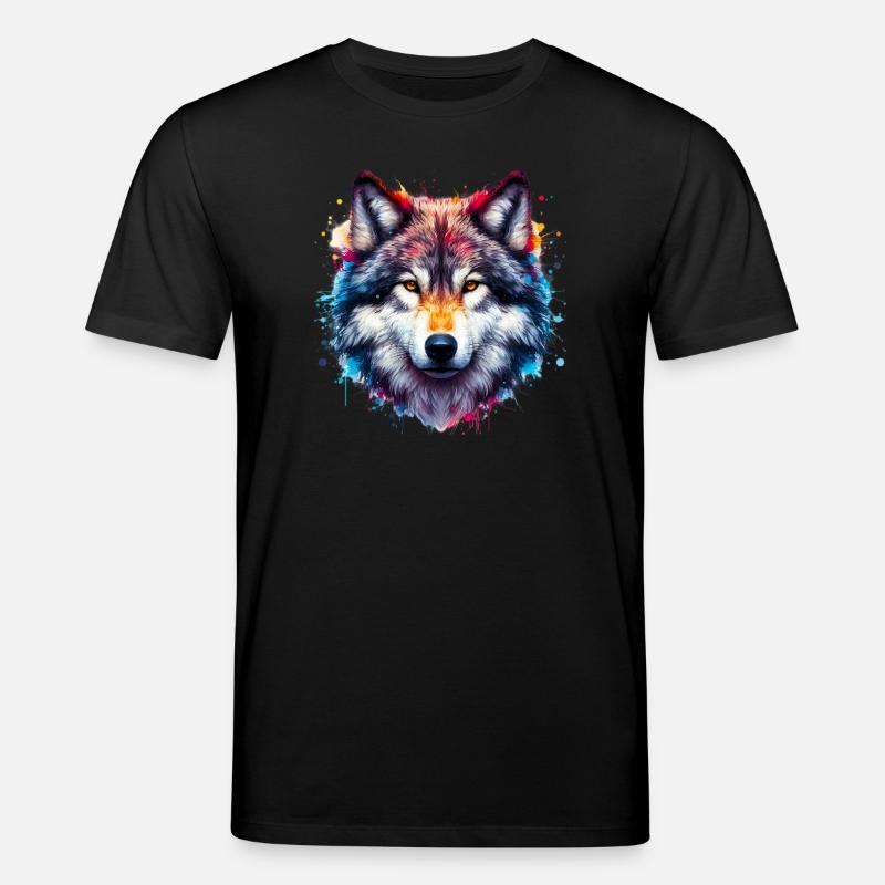 Wolf - Stanley/Stella Unisex Bio-T-Shirt CREATOR  - Schwarz