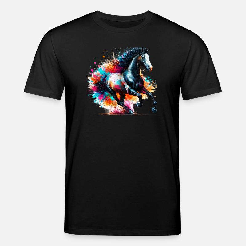 Cheval - T-shirt bio CREATOR Stanley/Stella Unisexe - noir