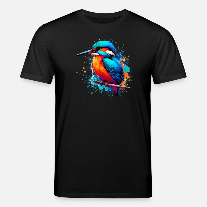 Eisvogel - Stanley/Stella Unisex Bio-T-Shirt CREATOR  - Schwarz