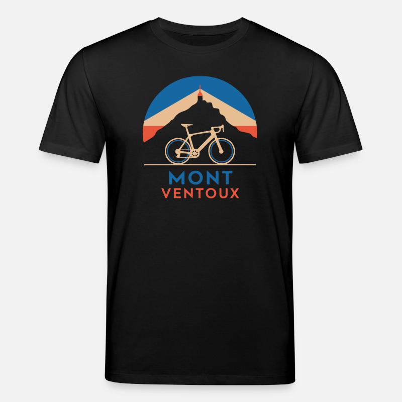 Le Mont Ventoux à vélo - T-shirt bio CREATOR Stanley/Stella Unisexe - noir