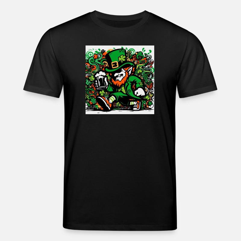 Leprechaun Irland - Stanley/Stella Unisex Bio-T-Shirt CREATOR  - Schwarz