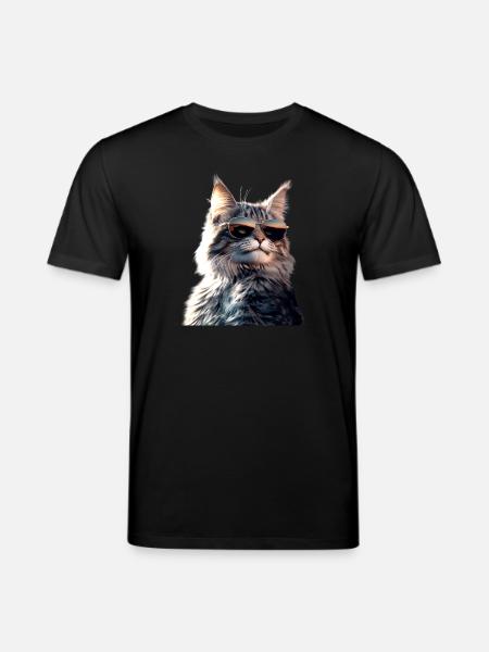 Maine Coon Cat Cat Mom Cat Maine Coon Cats - Stanley/Stella CREATOR Unisex Organic T-Shirt - black