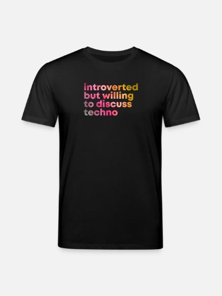 Techno - Stanley/Stella Unisex Bio-T-Shirt CREATOR - Schwarz