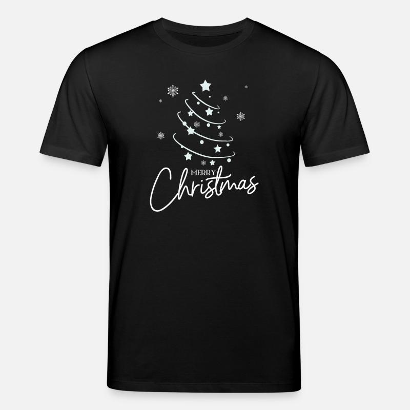 Weihnachtsstern Spirale Stil - Stanley/Stella Unisex Bio-T-Shirt CREATOR  - Schwarz