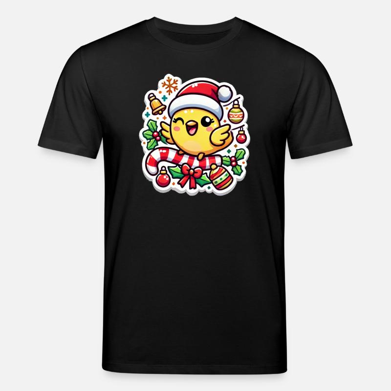 Christmas Canary Chip - Stanley/Stella Unisex Bio-T-Shirt CREATOR  - Schwarz