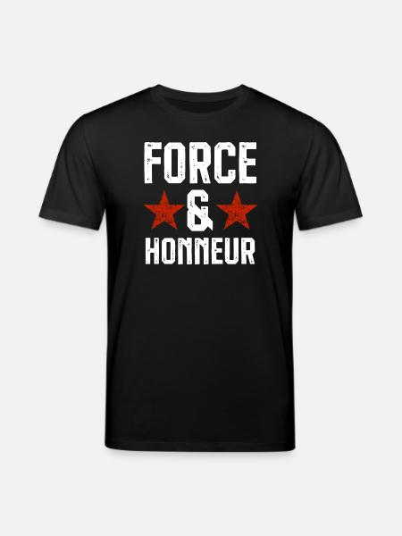 Force et honneur 1 - T-shirt bio CREATOR Stanley/Stella Unisexe - noir