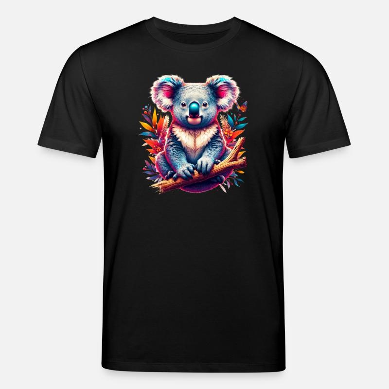 Koala - Stanley/Stella Unisex Bio-T-Shirt CREATOR  - Schwarz
