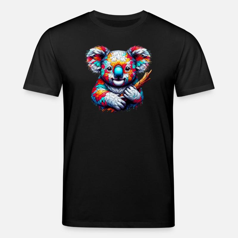 Koala - Stanley/Stella CREATOR Unisex Organic T-Shirt - black