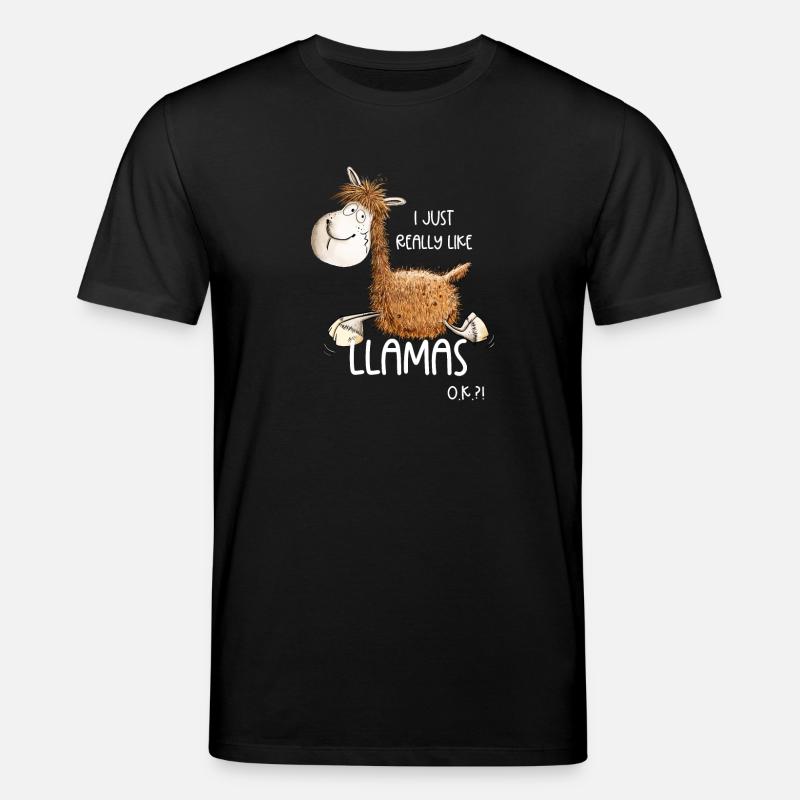 I Just Really Like Llamas - Stanley/Stella Unisex Bio-T-Shirt CREATOR  - Schwarz
