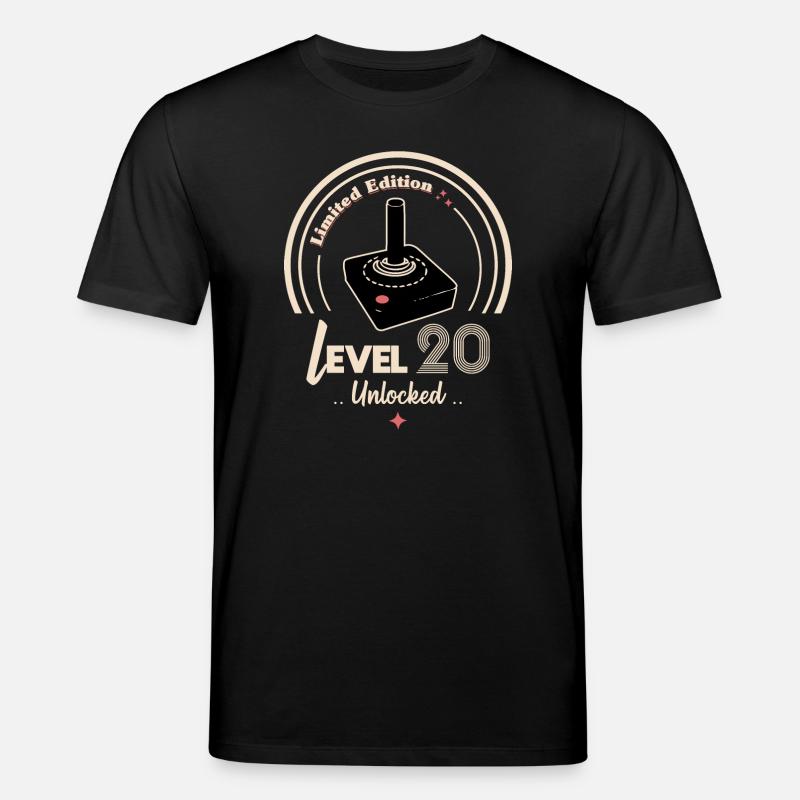 Design rétro joystick édition limitée - T-shirt bio CREATOR Stanley/Stella Unisexe - noir