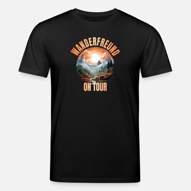 Wanderfreund on Tour - Stanley/Stella Unisex Bio-T-Shirt CREATOR - Schwarz