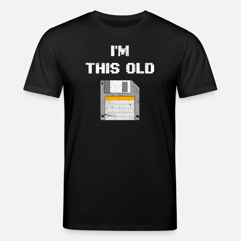 Retro Diskette Era T-Shirt - Stanley/Stella Unisex Bio-T-Shirt CREATOR  - Schwarz