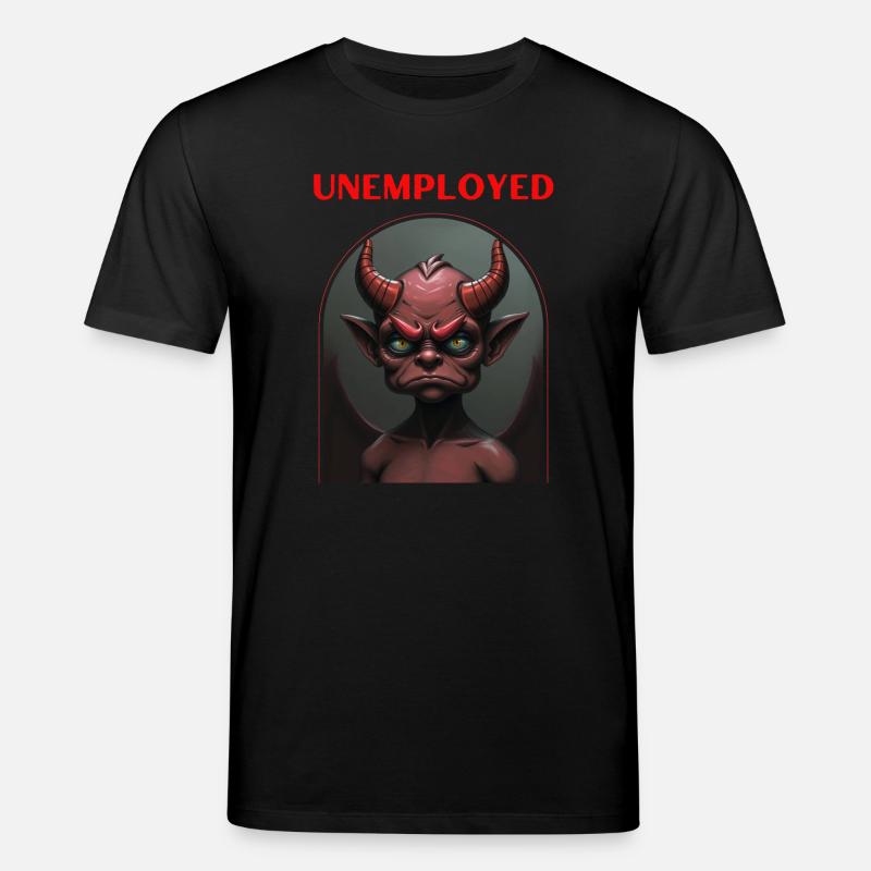 Unemployed devil - Stanley/Stella CREATOR Unisex Organic T-Shirt - black