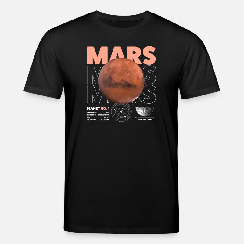 Mars details - Stanley/Stella Unisex Bio-T-Shirt CREATOR  - Schwarz
