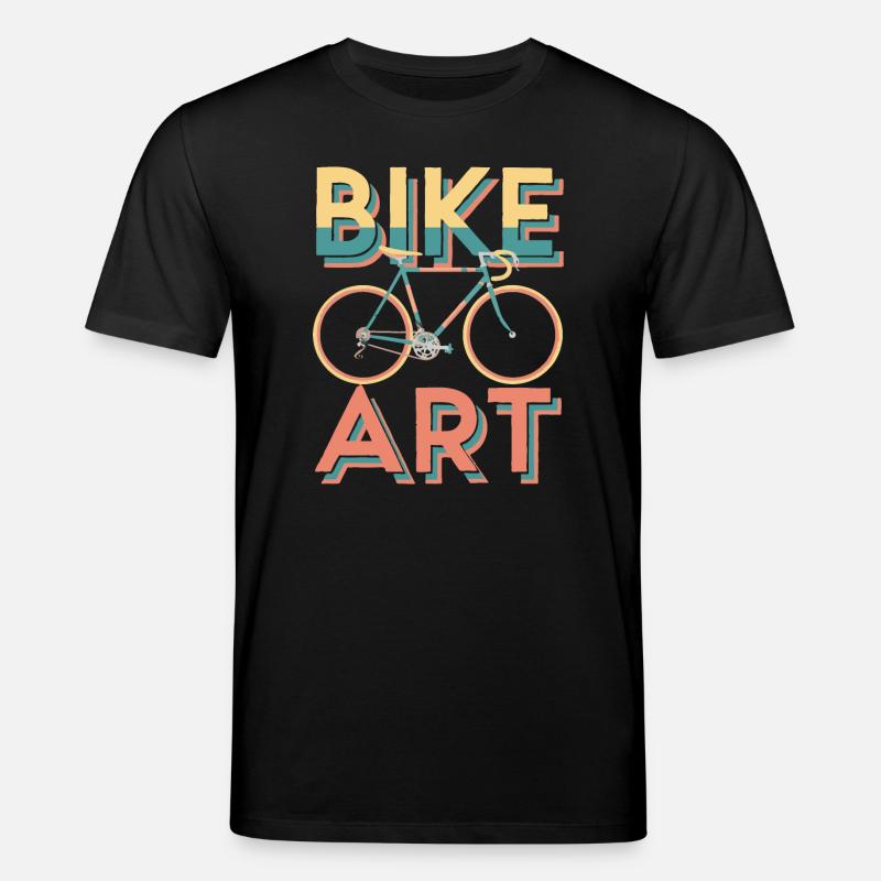 Conception artistique de vélo vibrante - T-shirt bio CREATOR Stanley/Stella Unisexe - noir