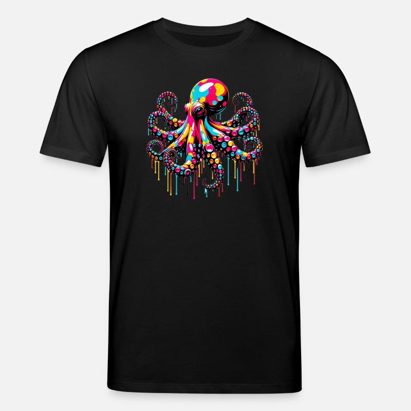 Krake - Stanley/Stella Unisex Bio-T-Shirt CREATOR  - Schwarz