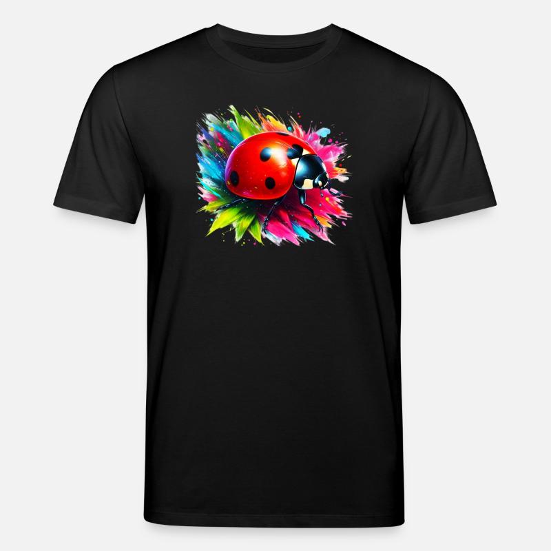 Marienkäfer - Stanley/Stella Unisex Bio-T-Shirt CREATOR  - Schwarz
