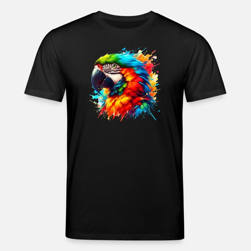 Papagei - Stanley/Stella Unisex Bio-T-Shirt CREATOR  - Schwarz