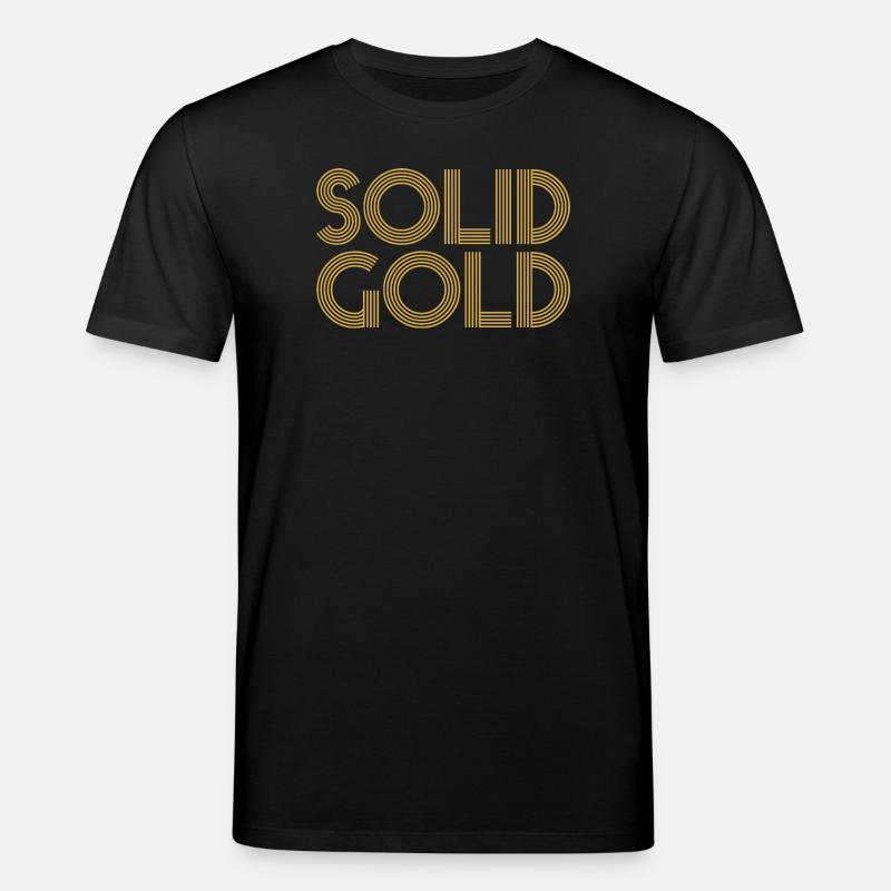 SOLID GOLD - Stanley/Stella CREATOR Unisex Organic T-Shirt - black