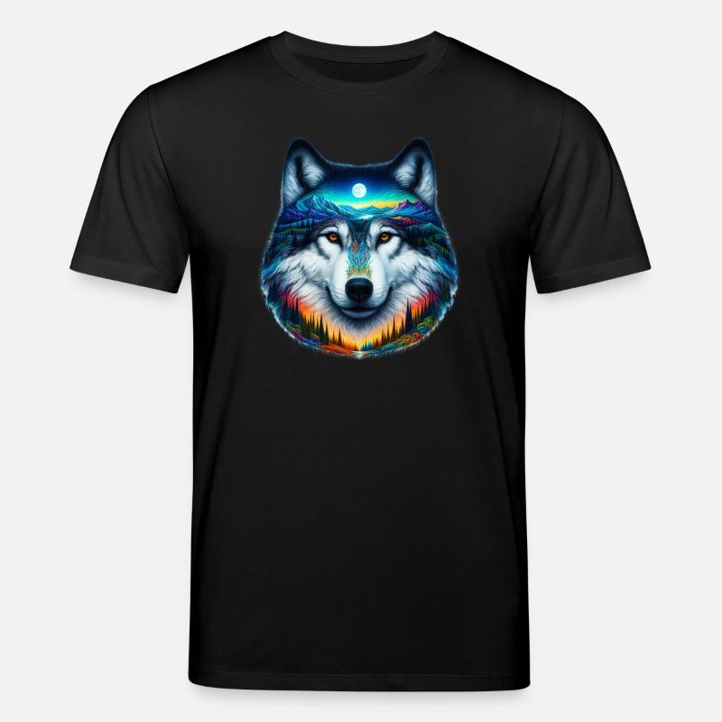 Wolf - Stanley/Stella Unisex Bio-T-Shirt CREATOR  - Schwarz
