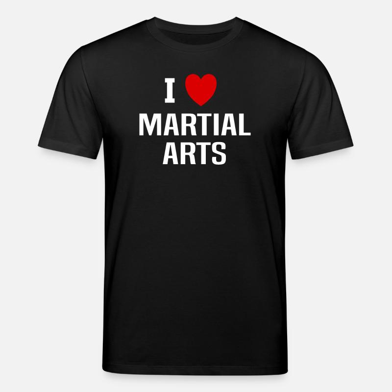 Ich liebe Kampfsport - Stanley/Stella Unisex Bio-T-Shirt CREATOR  - Schwarz