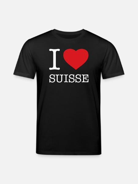 J’AIME SUISSE SUISSE - T-shirt bio CREATOR Stanley/Stella Unisexe - noir