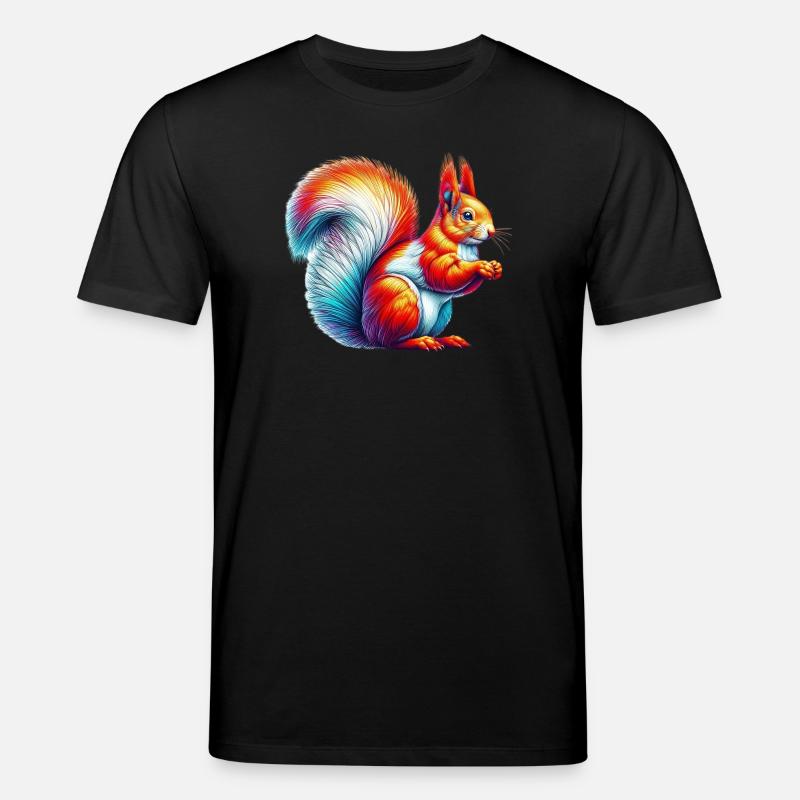 Eichhörnchen - Stanley/Stella Unisex Bio-T-Shirt CREATOR  - Schwarz