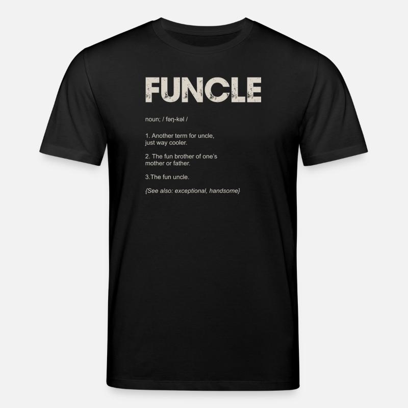 Foncle Typography Tee Design - T-shirt bio CREATOR Stanley/Stella Unisexe - noir