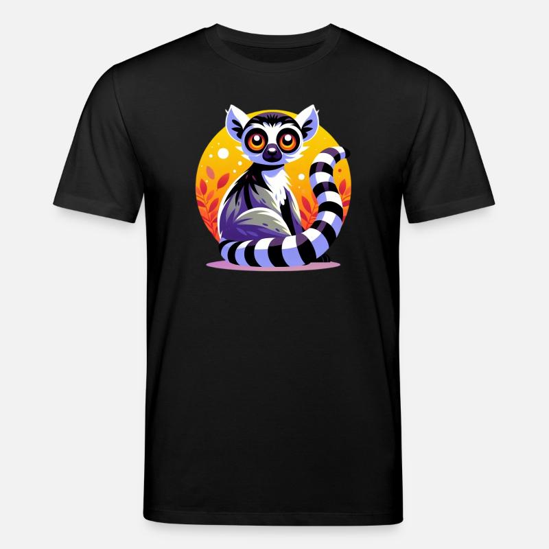 Lemur - Stanley/Stella Unisex Bio-T-Shirt CREATOR  - Schwarz