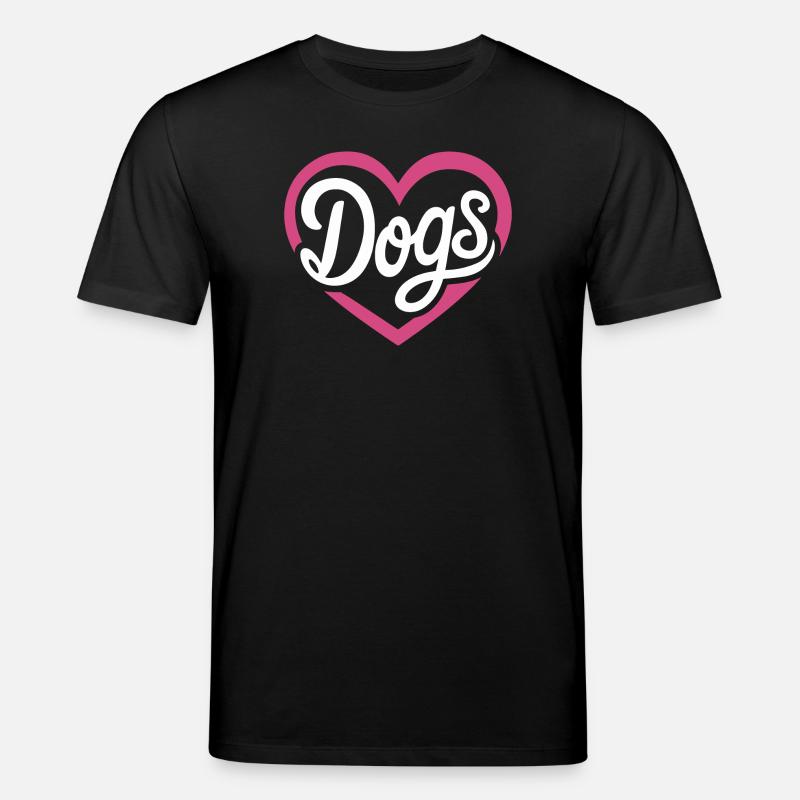 Liebe Hunde - Stanley/Stella Unisex Bio-T-Shirt CREATOR  - Schwarz
