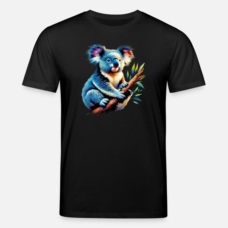 Koala - Stanley/Stella Unisex Bio-T-Shirt CREATOR  - Schwarz